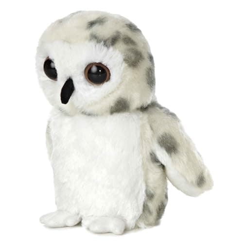 Aurora® Adorable Mini Flopsie™ Snowy Owl Stuffed Animal - Playful Ease - Timeless Companions - White 8 Inches - Image 2