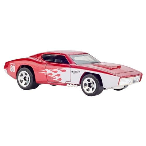 Hot Wheels Toy Cars, 5-Pack of 1:64 Scale Toy Cars with Collectible Deco & Packaging, Core Mattel 80th Anniversary Set of 5 Vehicles - Image 7
