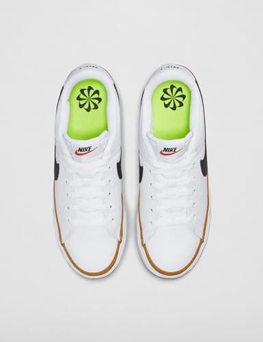 Nike Women's Court Legacy Sneaker, White/Black/Desert Ochre/Team Orange, 10.5 - Image 4