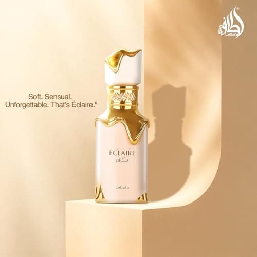 Lattafa Eclaire - Vanilla, Caramel, Sweet, Floral - Eau de Parfum Long-Lasting Fragrance for Women, 3.40 Ounce / 100 ml - Image 5