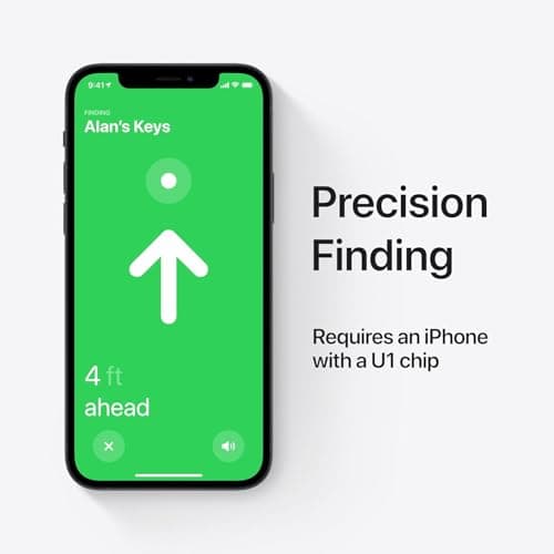 Apple AirTag 4 Pack. Keep Track of and find Your Keys, Wallet, Luggage, Backpack, and More. Simple one-tap Set up with iPhone or iPad - Image 5