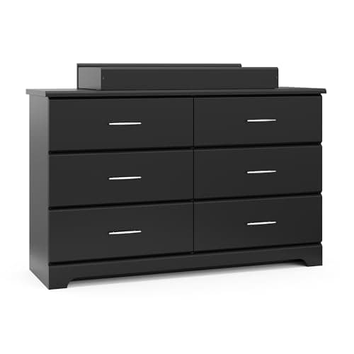 Storkcraft Brookside 6-Drawer Dresser (Black) – GREENGUARD Gold Certified, Nursery & Kids Storage, Nursery Essentials, Kids Room Storage, Durable Bedroom Dresser - Image 11