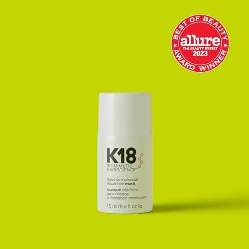 K18 Mini Leave-In Molecular Hair Mask, Repairs Dry or Damaged Hair, Reverse Hair Damage from Bleach, Color, Chemical Services & Heat - Image 8