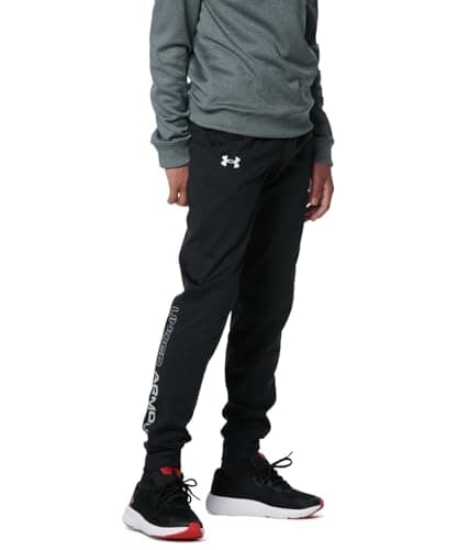 Under Armour Boys Brawler 2.0 Tapered Pants , Black (001)/White , X-Large
