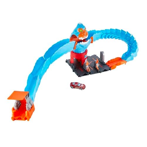 Hot Wheels City Wreck & Ride Gorilla Attack with 1 Car, Connects to Other Sets, Gas Station-Themed Set, Gift for Kids 4 to 8 Years Old - Image 4