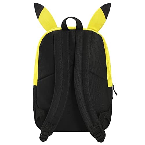 BIOWORLD Unisex Kid's Pokemon Pikachu Character 16'' Backpack, Black, One Size - Image 4