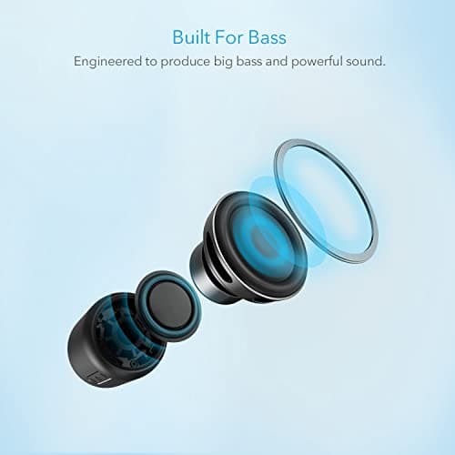 Soundcore Anker Mini, Super-Portable Bluetooth Speaker with FM Radio, 15-Hour Playtime, 66 ft Bluetooth Range, Enhanced Bass, Noise-Cancelling Microphone for Leisure and Work Use - Image 4