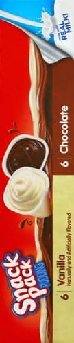 Snack Pack Chocolate and Vanilla Pudding Cups Family Pack, Lunchbox Snack, 12 Count (Pack of 1) - Image 10