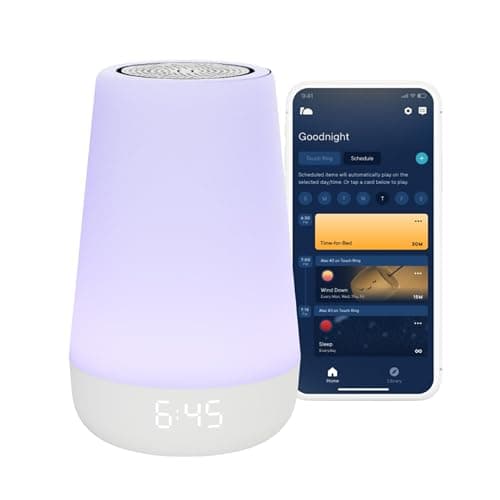 Hatch Rest Baby Sound Machine, Night Light | 2nd Gen | Registry Essential, Sleep Trainer, Routine Builder, Time-to-Rise Alarm Clock, White Noise Soother, Nursery Stories, Toddler Kids Bedroom (Wi-Fi)