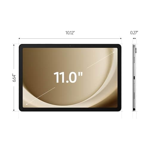 Samsung Galaxy Tab A9+ Plus 11” 64GB Android Tablet, Big Screen, Quad Speakers, Upgraded Chipset, Multi Window Display, Slim, Light, Durable, Kids Friendly Design, US Version, 2024, Silver - Image 3