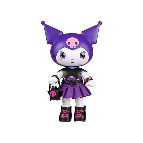 Hello Kitty® and Friends Premier 8-Inch Articulated Figure - Classic Kuromi™ Series 1 Poseable Doll - Officially Licensed Sanrio Product - Ages 6+