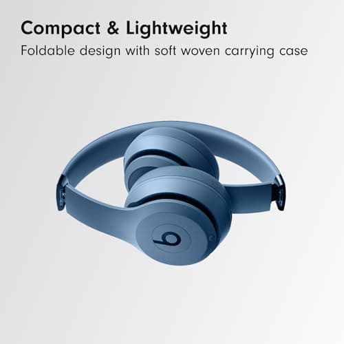 Beats Solo 4 - Wireless Bluetooth On-Ear Headphones, Apple & Android Compatible, Up to 50 Hours of Battery Life - Slate Blue - Image 5