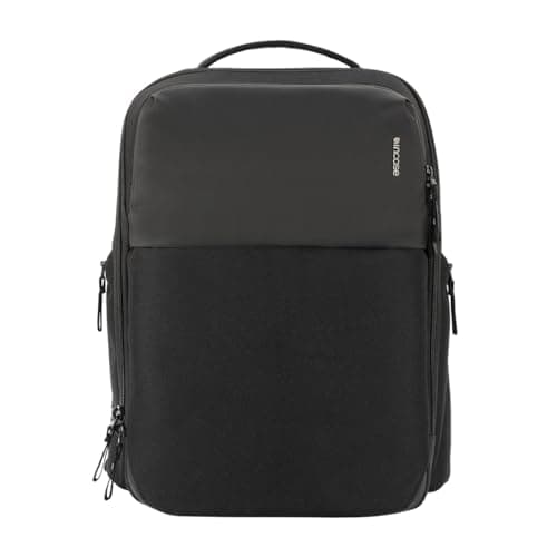 Incase A.R.C. Daypack - Work/School Backpack & Laptop Bag, 24L Main Pocket, 16 inch Faux Fur Laptop Compartment, Easy Access RFID Organization Pocket, Two Side Zippered Pockets - Black