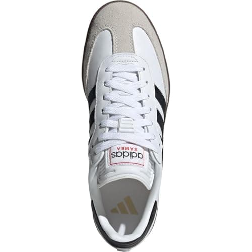 adidas Unisex-Adult Samba Indoor, White/Black/Vivid Red, 7.5 - Image 3