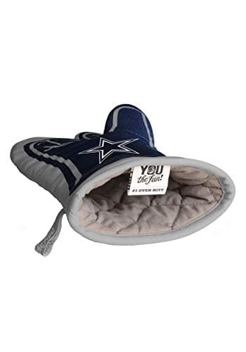 YouTheFan NFL Dallas Cowboys #1 Oven Mitt | Heat Resistant, 100% Cotton, Patented Design, Perfect For Indoors Or Outdoors On The Grill - Official Team Colors And Logo - Image 4