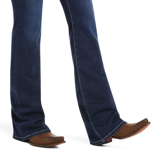ARIAT Women’s Ultra Stretch Perfect Rise Katie Flare Jean Blue - Image 4