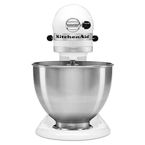 KitchenAid Classic Series 4.5 Quart Tilt-Head Stand Mixer K45SS, White - Image 2