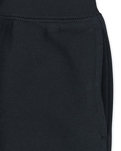 The Children's Place Baby Toddler Boys Active Fleece Jogger Pants, Black/Smoke Gray/New Navy 3 Pack, 3T - Image 2