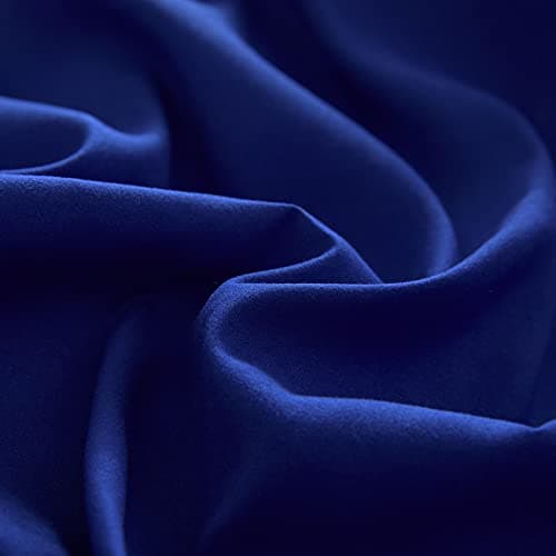 4 Pieces Toddler Bedding Set Ultra Soft and Breathable Toddler Comforter Sheet Set for Autumu and Winter- Includes Warm Comforter, Flat Sheet, Fitted Sheet and Pillowcase - Royal Blue & Gray - Image 9