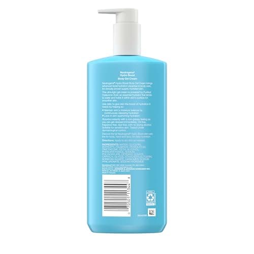 Neutrogena Hydro Boost Body Lotion for Dry Skin Gel Cream with Hyaluronic Acid Moisturizer, Fragrance-Free Non-Greasy Lightweight Hydration, Oil-Free, 16 Fl Oz - Image 6