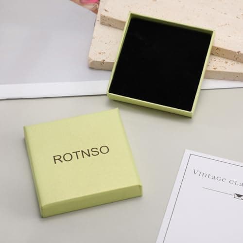 Rotnso Cross Necklace for Women 14K Gold Plated Dainty Small Sideways Cross Pendant Choker Simple Trendy Cute Cross Charm Box Chain Necklace Easter Basket Stuffers Baptism Religious Faith Jewelry Gift - Image 6