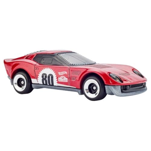 Hot Wheels Toy Cars, 5-Pack of 1:64 Scale Toy Cars with Collectible Deco & Packaging, Core Mattel 80th Anniversary Set of 5 Vehicles - Image 9