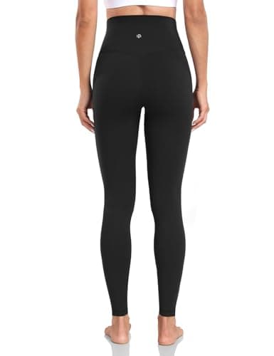 HeyNuts Yoga Pro Full Length Yoga Leggings for Women, Buttery Soft High Waisted Compression Workout Lounge Yoga Pants 28" Black S(4/6) - Image 4