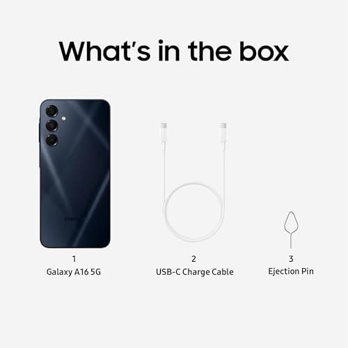 Samsung Galaxy A16 5G A Series, Unlocked Android Smartphone, Large AMOLED Display, Durable Design, Super Fast Charging, Expandable Storage, 5G Connectivity, US Version, 2025, Blue Black - Image 10