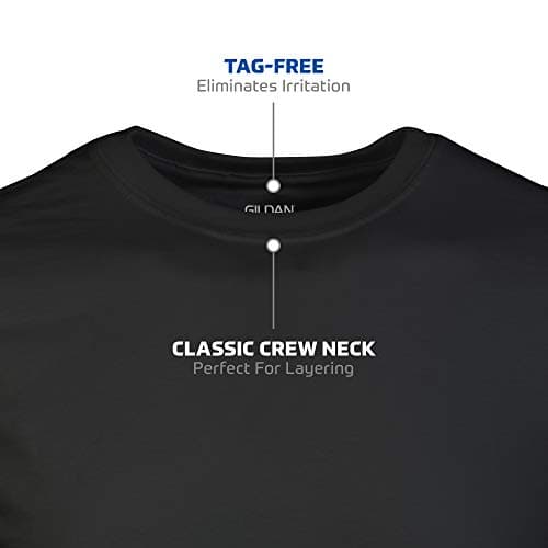 Gildan Men's Crew T-Shirts, Multipack, Style G1100, Black (6-Pack), Large - Image 3