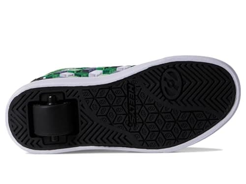 Heelys Minecraft Pro 20 (Little Big Kid/Adult) Wheeled Heel Shoe, Black/Green/White, 8 US Unisex - Image 3