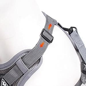 Wanheart cat Chest Harness and Leash, Anti-Escape Adjustable Soft mesh cat Leash and Chest Harness Set for All Types of Cats cat Vests (Grey, 11.02-16.5lb) - Image 6