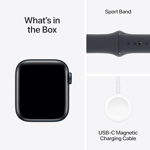 Apple Watch SE (2nd Gen) [GPS 40mm] Smartwatch with Midnight Aluminum Case with Midnight Sport Band S/M. Fitness and Sleep Trackers, Crash Detection, Heart Rate Monitor, Retina Display - Image 6
