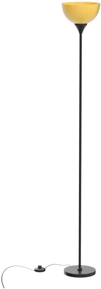 PESRAE Floor Lamp, Remote Control with Stpeless Color Temperatures and Brightness, Torchiere lamp for Bedroom, Living Room, Bulb Included (Matte Black) - Image 5