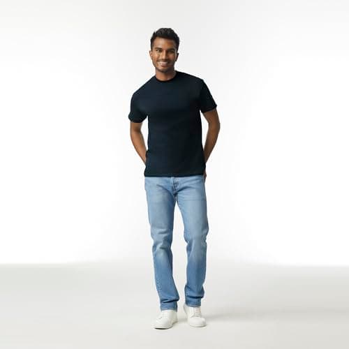 Gildan Men's Ultra Cotton T-Shirt, Style G2000, Multipack, Black (2-Pack), X-Large - Image 5