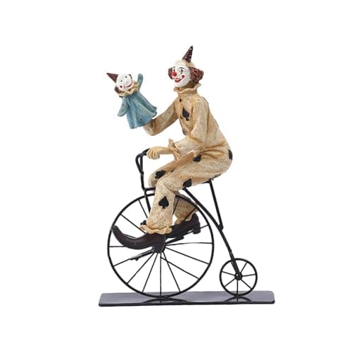 Bothyi Clown Figurine Clown Statue Sculpture Collection Statuette Desk Ornament for Table Centerpiece Cabinet Dining Room Decor Gift, Style C - Image 2