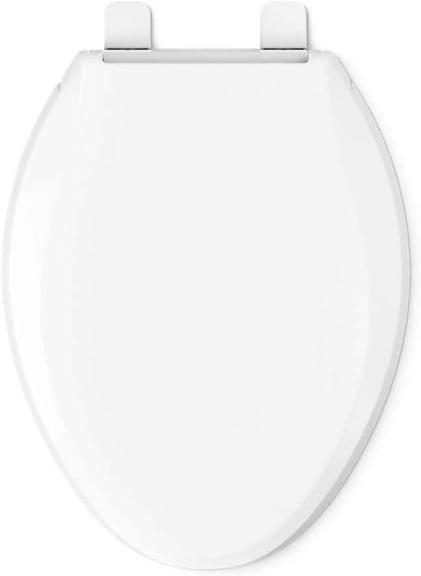 KOHLER 4636-RL-0 Cachet ReadyLatch Elongated Toilet Seat Slow Close, Soft Close Toilet Seat Quiet Lid, Contoured Grip-Tight Bumpers Installation Hardware, Apartment Essentials, White White Elongated Ready Latch - Image 11