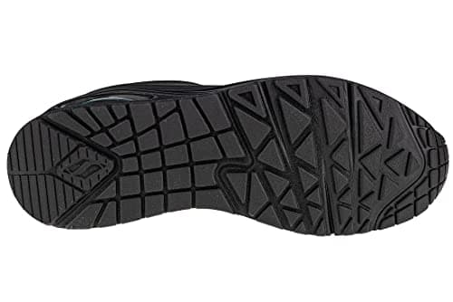 Skechers womens Skecher Street Women's Uno - Stand on Air Sneaker, Black/Black, 8 Wide US - Image 6