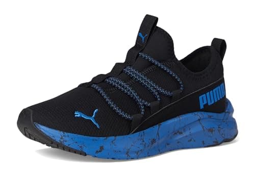 PUMA SOFTRIDE ONE4ALL Slip On Shoes Sneaker, Black-Victoria Blue, 13 US Unisex Little Kid - Image 7