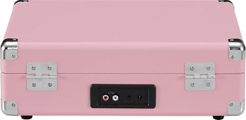 Crosley CR8005E-BH Cruiser Plus Record Player, Blush | 3-Speed Turntable, Bluetooth In / Out, Built-in Stereo Speakers, Isolated Internal Speakers Minimize Vibration - Image 5