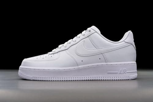 Nike Air Force 1 '07 Low Mens Basketball Shoes (Men's 10.5 Medium, White/White) - Image 5