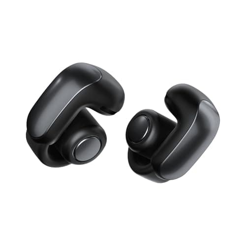 Bose Ultra Open Bluetooth Earbuds, True Wireless Earbuds with OpenAudio for Awareness, Clip On Design for Comfort, Immersive Audio, Up to 48 Hrs of Playtime, Black