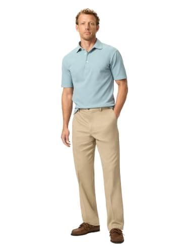 Dockers Men's Relaxed Fit Comfort Khaki Pants, British Khaki, 42W x 30L - Image 2