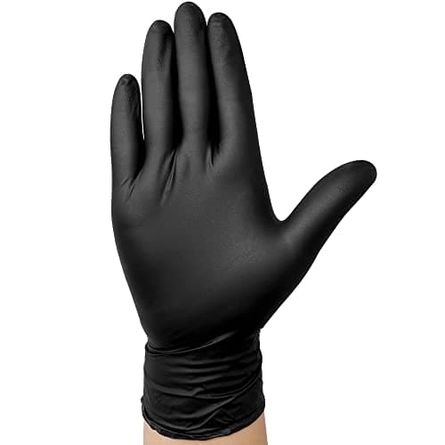 TitanFlex Disposable Nitrile Exam Gloves, 6-mil, Black, Large 100-ct Box, Heavy Duty Disposable Gloves, Cooking Gloves, Mechanic Gloves, Latex Free Gloves, Food Safe Rubber Gloves for Food Prep - Image 8