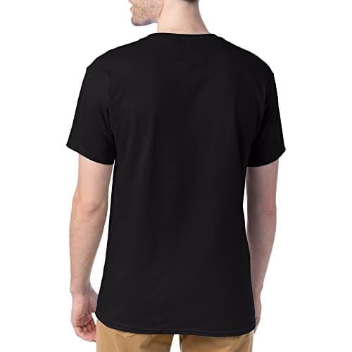 Hanes mens Essentials Short Sleeve T-shirt Value Pack (4-pack) athletic t shirts, Black, Large US - Image 3