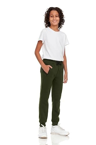 PURE CHAMP 3Pk Boys Sweatpants Fleece Athletic Workout Kids Clothes Boys Joggers with Zipper Pocket and Drawstring Size 4-20 (SET3 Size 14/16) - Image 3