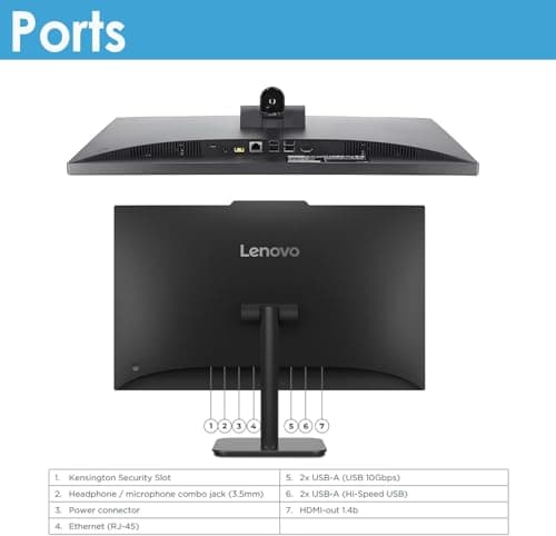 Lenovo 24" FHD All-in-One Desktop Computer, Intel 4-Core Processor (Beats i3-1110G4), 16GB RAM, 512GB PCIe SSD, HDMI, WiFi 6, RJ45, Bluetooth, Business AIO, Vent-Hear, Keyboard & Mouse, Windows 11 Pro - Image 4