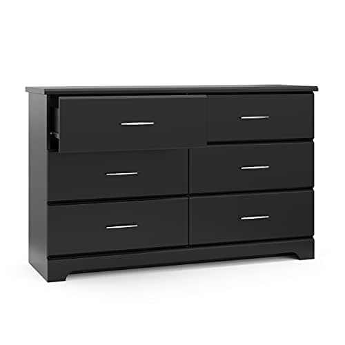 Storkcraft Brookside 6-Drawer Dresser (Black) – GREENGUARD Gold Certified, Nursery & Kids Storage, Nursery Essentials, Kids Room Storage, Durable Bedroom Dresser - Image 10