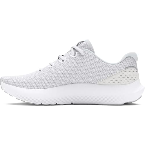 Under Armour Women's Charged Surge 4, (100) White/Distant Gray/Metallic Silver, 8.5, US - Image 6