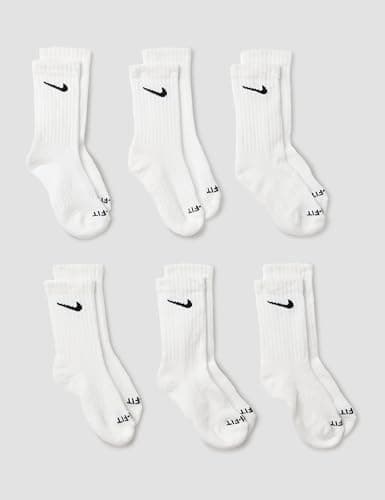Nike Dri-Fit Performance Basic Crew (Toddler/Little Kid) White 5-7 (10 Toddler-3 Little Kid) - Image 2