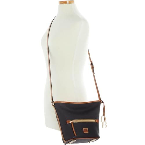 Dooney & Bourke Handbag, Pebble Grain Zip Sac Shoulder Bag - Black - Image 4